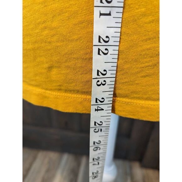 J. Crew Studio Tee Shirt Women's Large Yellow 100% Cotton Short Sleeve Tee - Picture 5 of 8